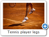 Tennis player legs